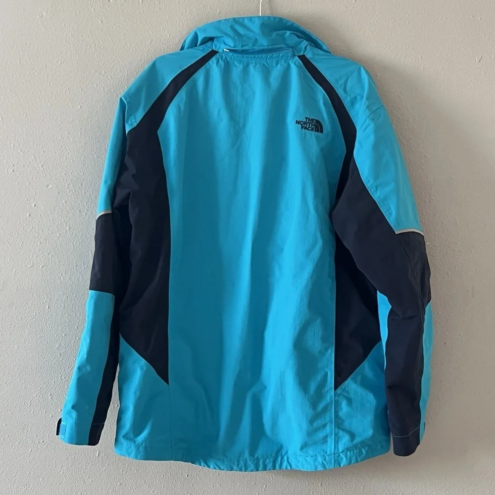 The North Face Jacket Mens M Blue Waterproof Jacket Lightweight Outer shell Only